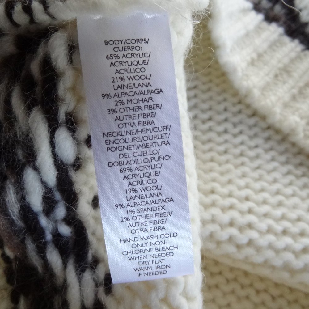 NWT Loft Ann Taylor XL Knit Fair Isle Sweater - Picture 9 of 11